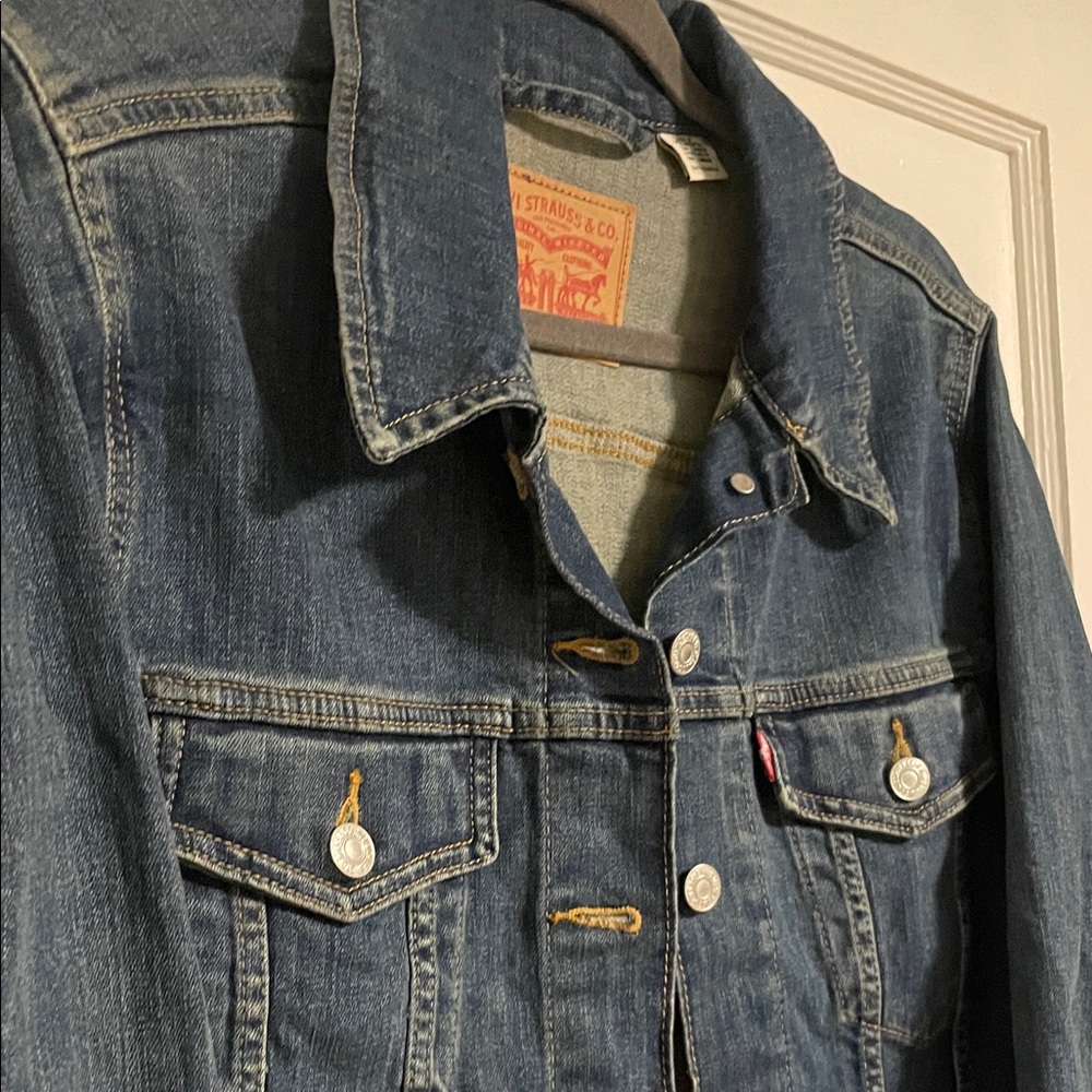 Levi's Blue Denim Jacket size 1X - Picture 3 of 8